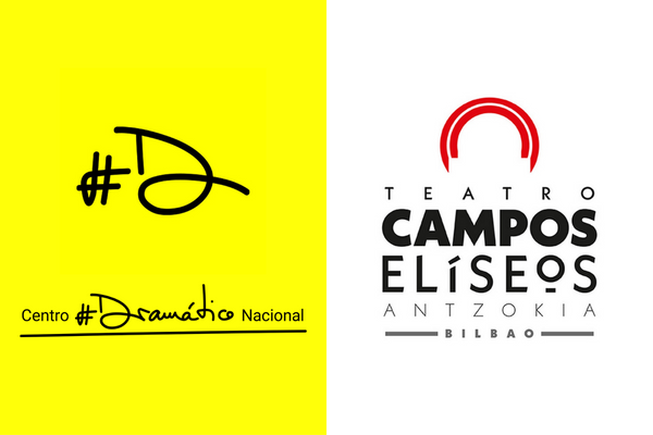 Logo del Centro Dramático Nacional y Logo del Teatro Campos Elíseos de Bilbao
