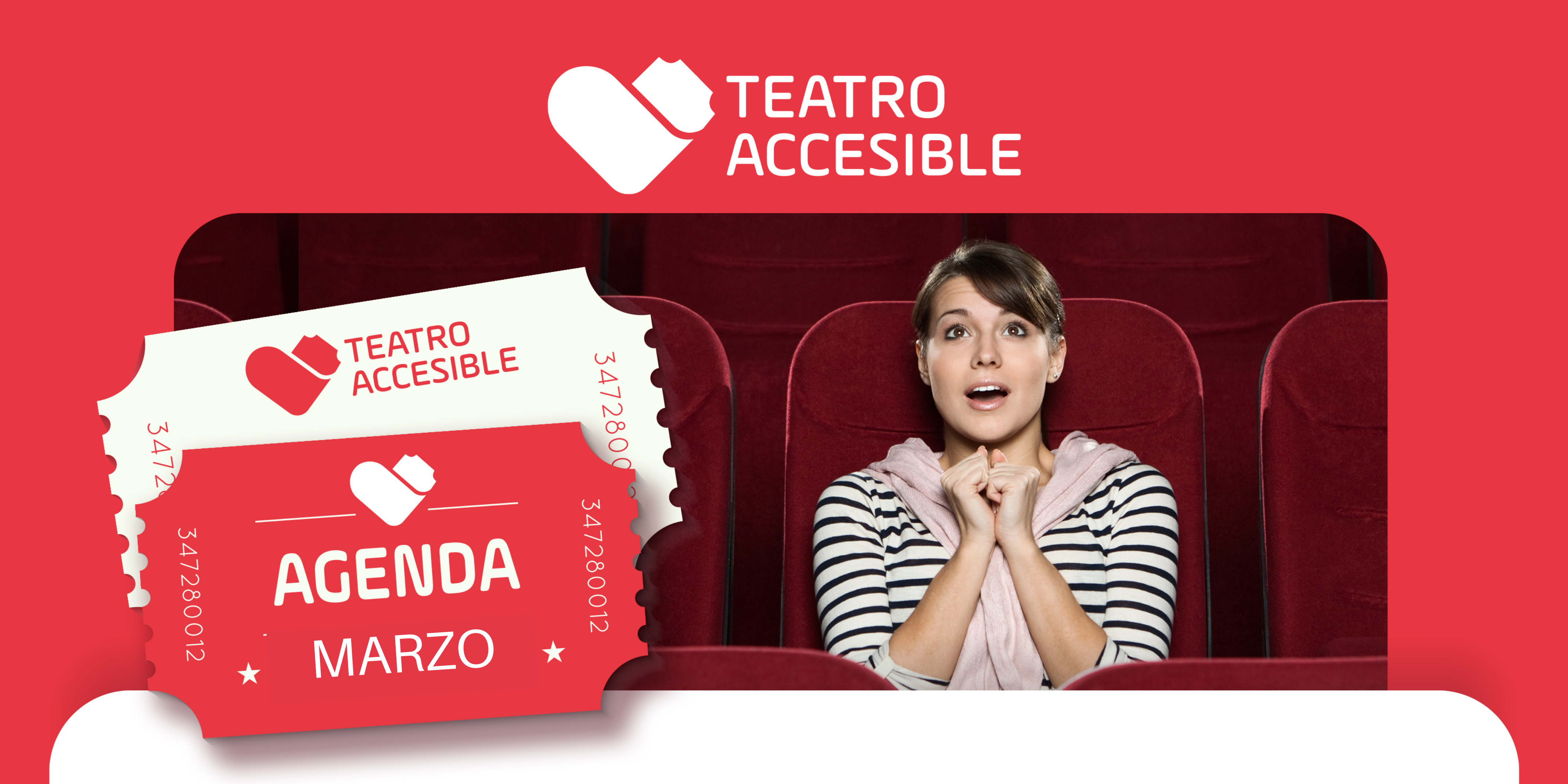 Agenda de Teatro Accesible en marzo.